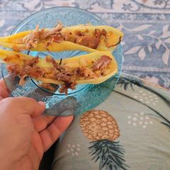 A picture of Luau Banana Boats.
