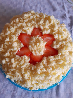 Foto di Torta mimosa alle fragole