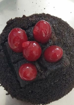 A picture of Whole wheat choco lava cake.