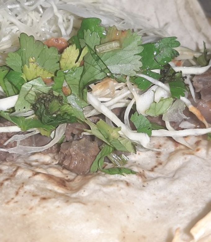 A picture of Beef Shank Tacos.