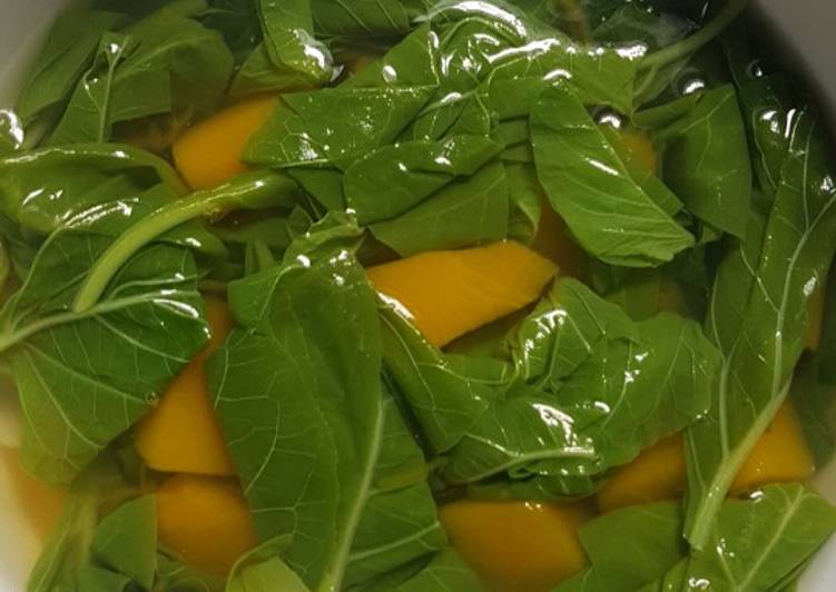 Resep Sayur Bening Bayam Labu Lezat