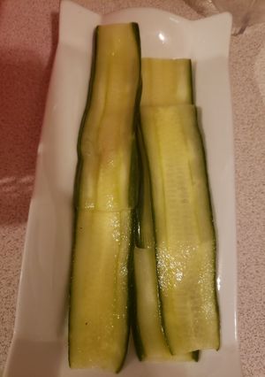 صورة لوصفة خيار مخلل على طريقه كوريه🥒🥒🥒🥒