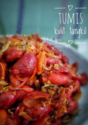 Foto resep TUMIS KULIT TANGKIL/MELINJO