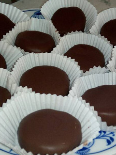 A picture of Homemade Bounty Chocolates.