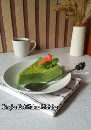 Foto resep Bingka Roti Kukus Matcha