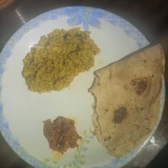 A picture of Moong ki bhuni hui dal.