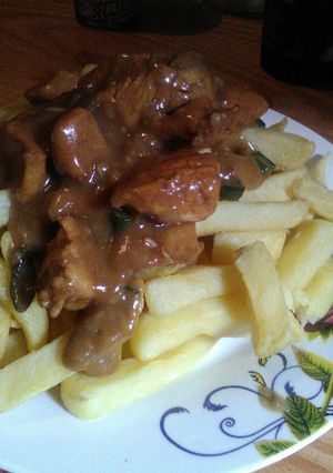 Una foto de Pollo mongoliano a la cerveza