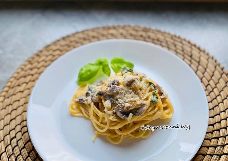 Creamy Mushrooms Spaghetti ala Eonni Ivy