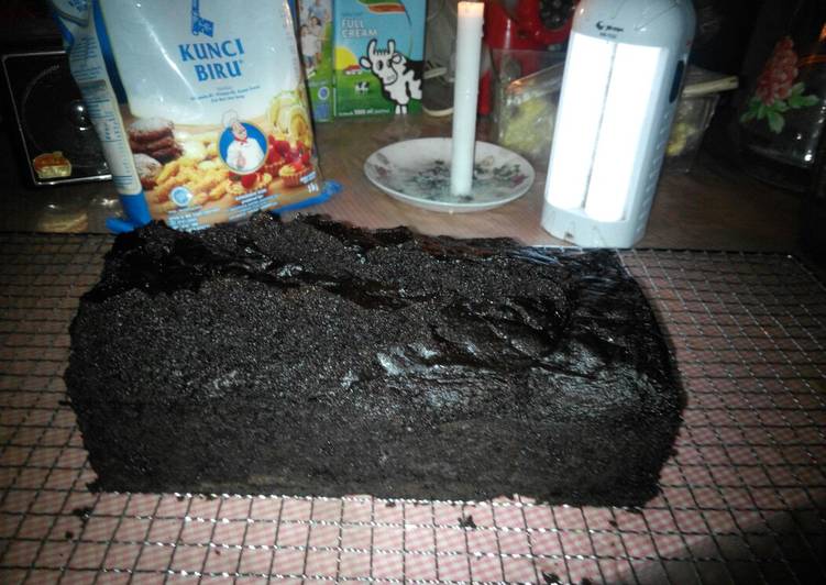 Eggless Cake Coklat & Meisis Lembut Moist No Oven No Mixer