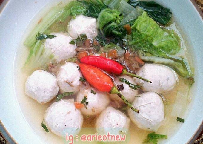 Bakso ikan kuah cuanki simpel