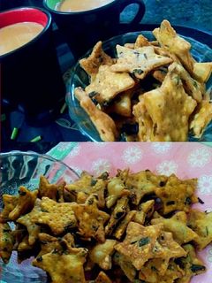 हरे प्याज़ की मठरी (hare pyaz ki mathri recipe in hindi) रेसिपी मुख्य फोटो