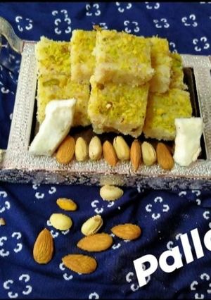 A picture of Fresh Coconut Burfi.