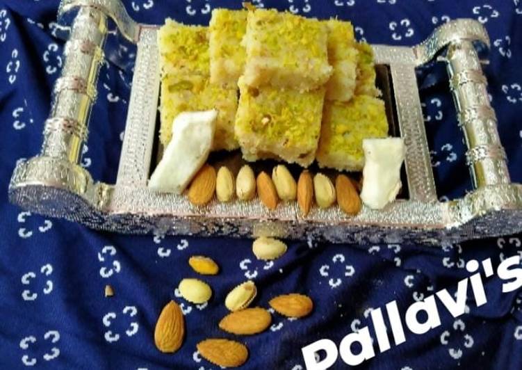 Easiest Way to Prepare Perfect Fresh Coconut Burfi