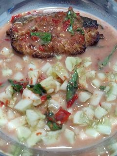 Foto resep Ikan Asap Manyung Sambal Santan