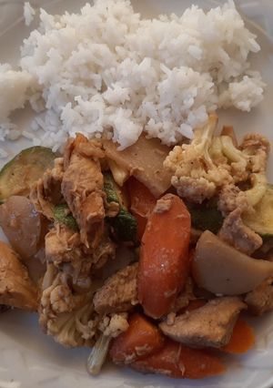 Una foto de Tepanyaki de pollo
