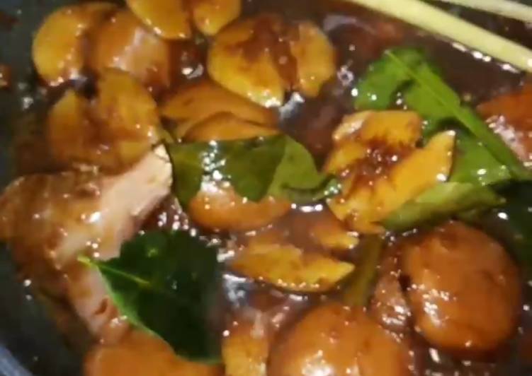 Semur jengkol pedas