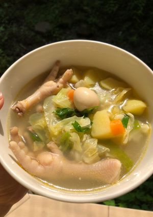 Foto resep Sop ceker sayur