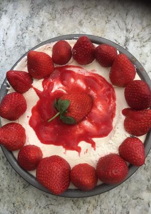 A picture of Very berry cheesecake 😋.