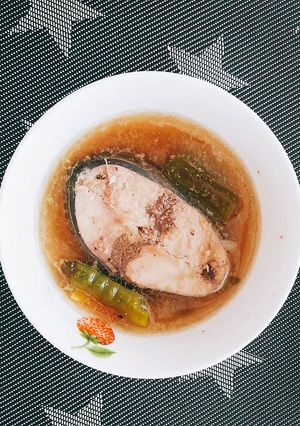 Hình của món Cá thu kho mặn.