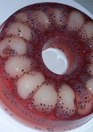 Foto resep Agar agar Cocopandan longan