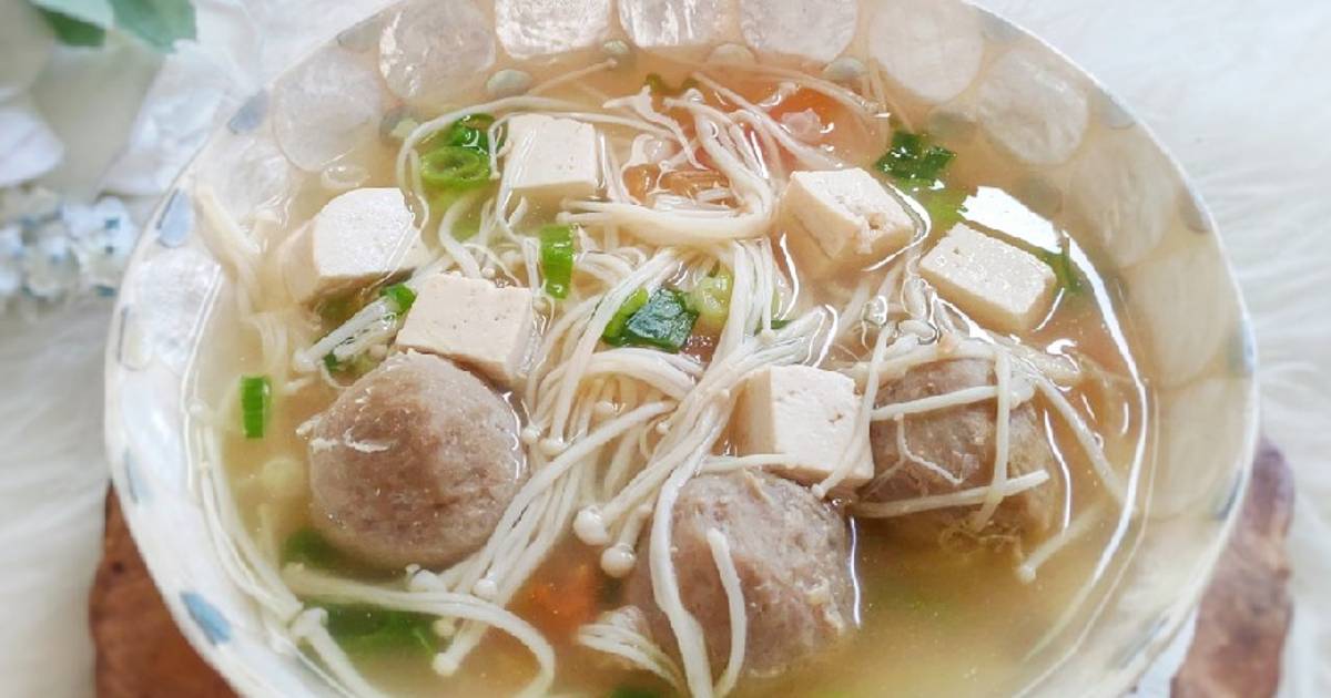Resep Sup Jamur Enoki oleh safarazkitchen 🍃🍊🍒 Cookpad