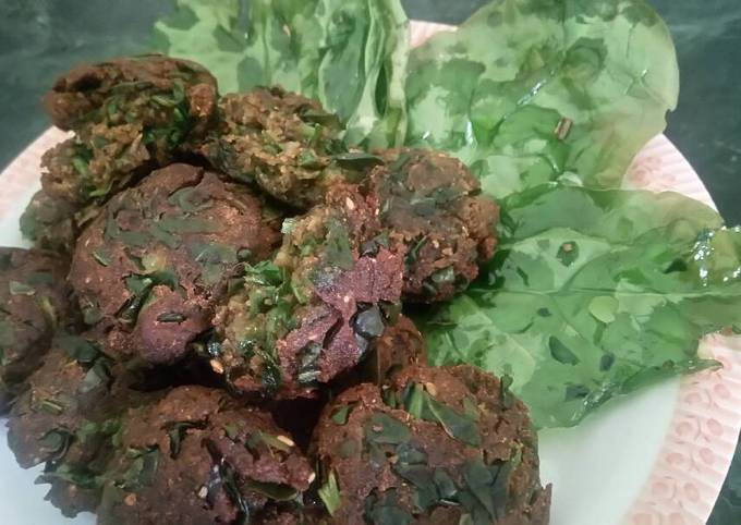 Recipe of Homemade Spinach kababs with spinach chips