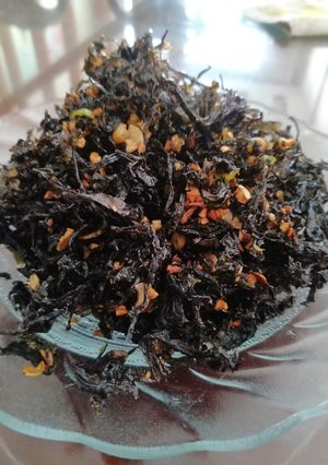 Hình của món Snack rong biển việt.