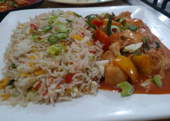 Fried Rice With SAUCY shahlik