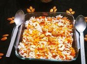 A picture of almond halwa