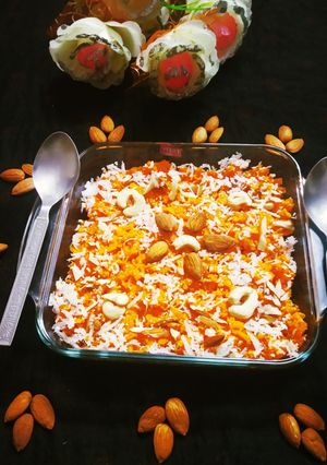 A picture of Gajrela (Gajar ka Halwa).