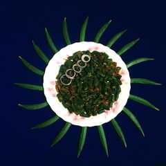 A picture of Chatpata Masala Bhindi.
