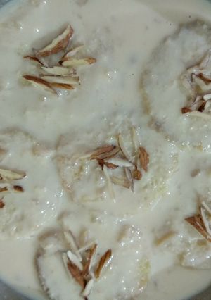 A picture of Bread rasmalai.