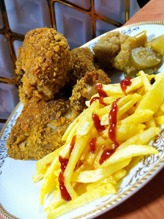 عکسی از دستور مرغ سوخاری🍗