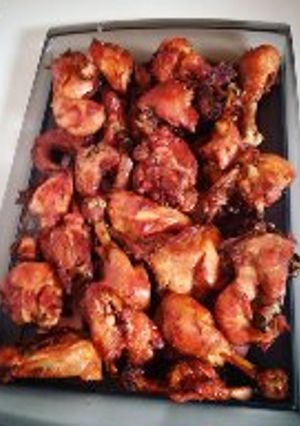 A picture of Nigerian fried chicken.