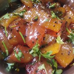 A picture of Watermelon white rind sabji.
