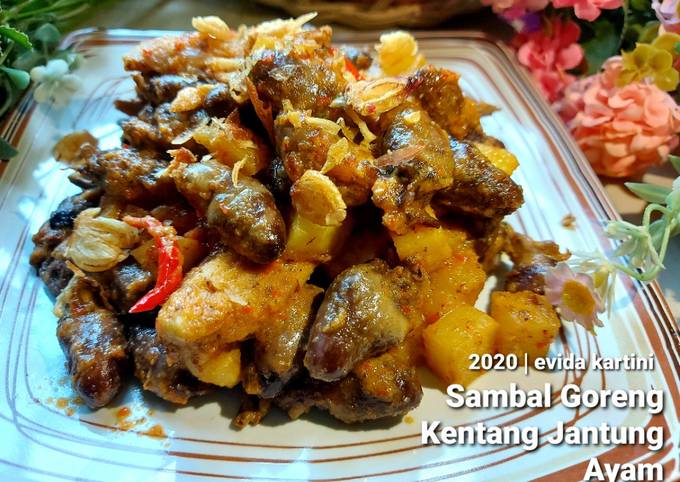 Sambal Goreng Kentang Jantung Ayam