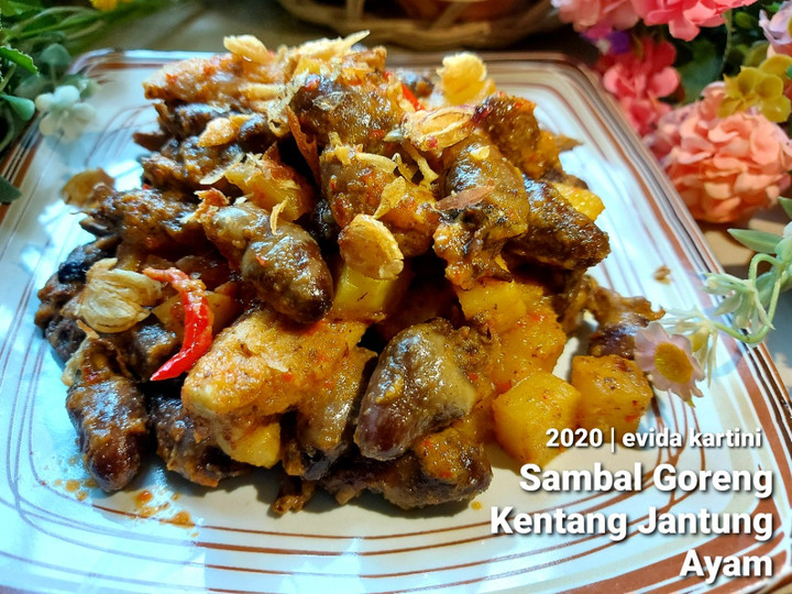 Cara Memasak Sambal Goreng Kentang Jantung Ayam Istimewa