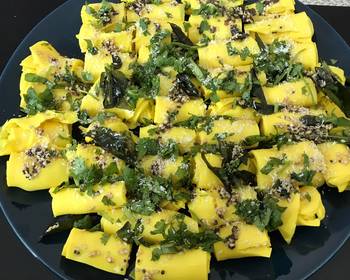 Ultimate, Prepare Microwave Khandvi Delicious Simple