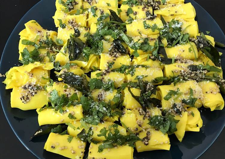 Recipe of Quick Microwave Khandvi