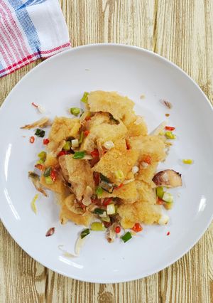 Foto resep Tumis kerupuk kulit