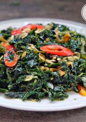 Foto resep Tumis daun pepaya Jepang