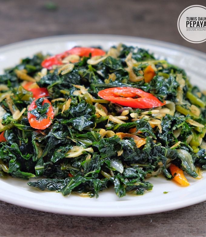 Foto resep Tumis daun pepaya Jepang