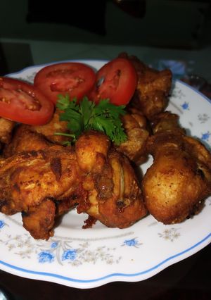 A picture of Marinated chicken.#author's marathon.