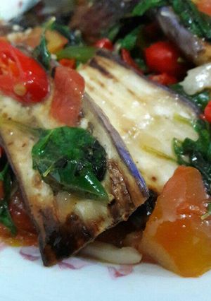 Foto resep Terong panggang bumbu dabu