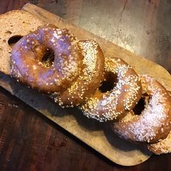 A picture of California Farm Chewy Bagels.