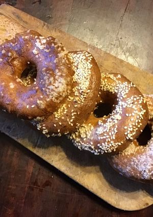 A picture of California Farm Chewy Bagels.