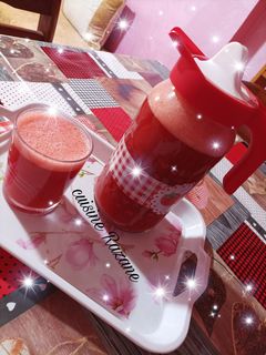 صورة لوصفة عصير الفراولة 🍓🍓🧋🧋
