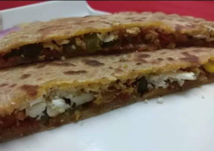 Recipe of Speedy Veggie paneer paratha