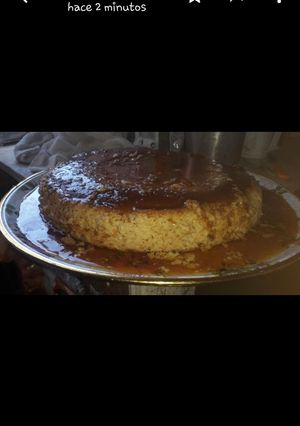 Una foto de Flan de huevo casero