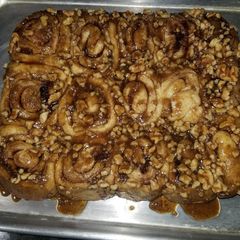 A picture of Cinnamon date pecan rolls.